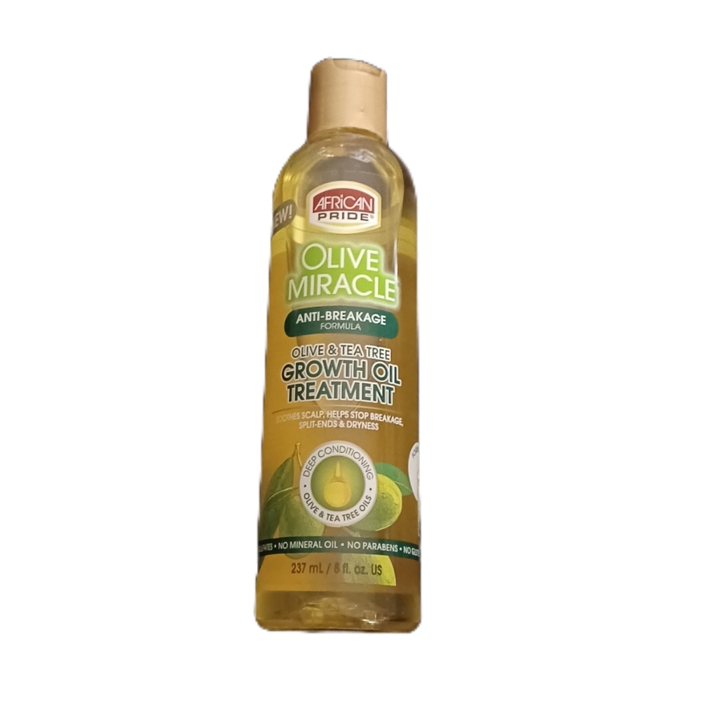 Olive Miracle Olive & Tea Tree Growth Oil Treatment - Anti Breakage Formula 8 oz